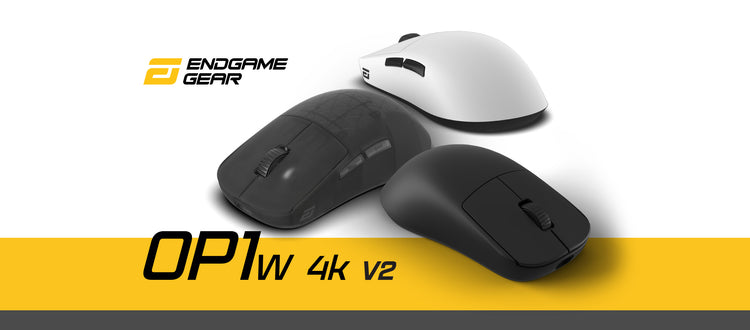 Three computer mice with 'Endgame Gear' branding on a white background