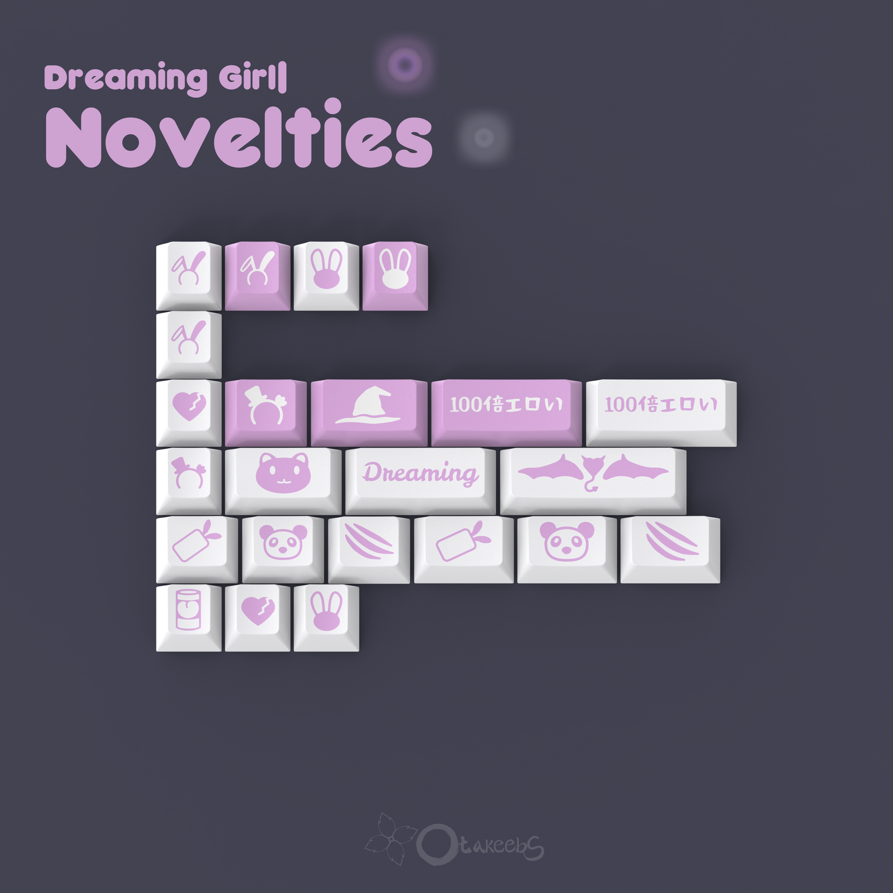 JTK Dreaming Girl Keycaps