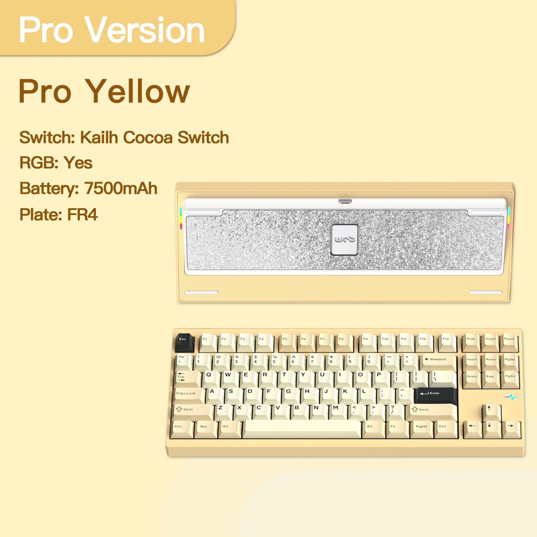WOBKEY Crush 80 Reboot Pro Tri-mode Wireless Mechanical Keyboard