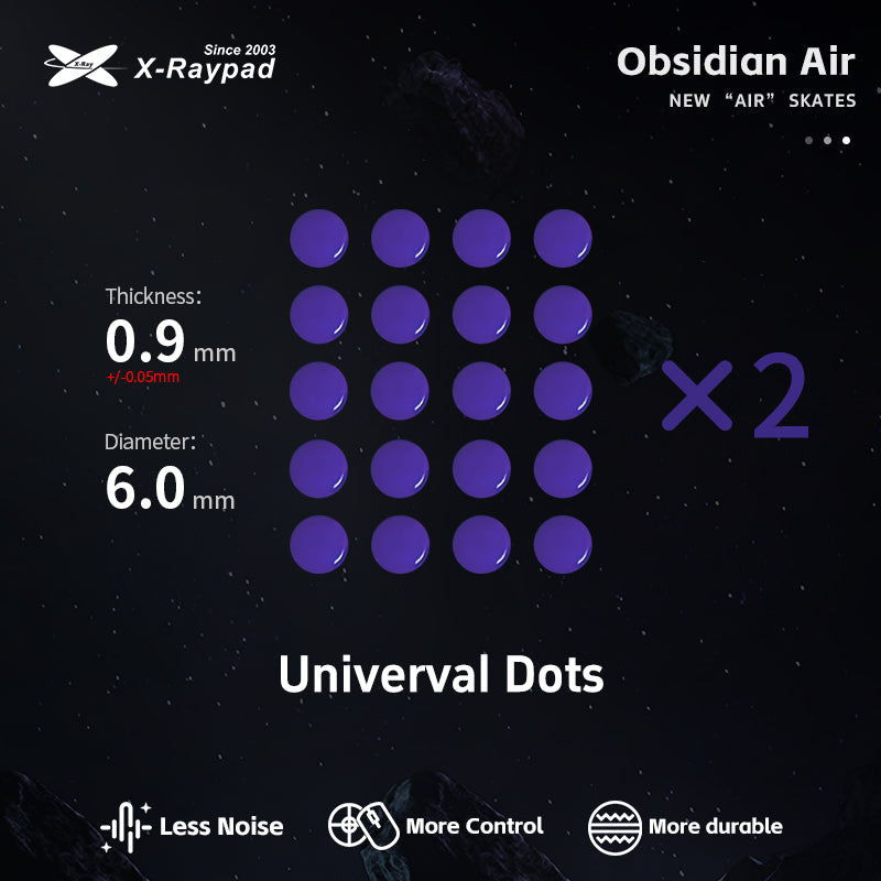 Xraypad Obsidian Air DIY Mouse Skates – Universal Dots