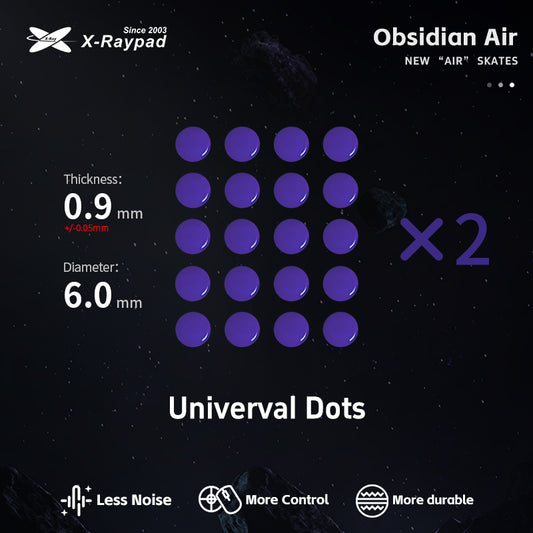 Xraypad Obsidian Air DIY Mouse Skates – Universal Dots