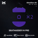 X-Raypad Obsidian Air Mouse Skates for Razer DeathAdder V4 Pro
