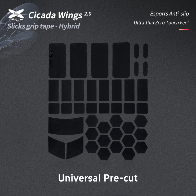 XRaypad Cicada Wings V2 Slicks Grip Tape - Universal