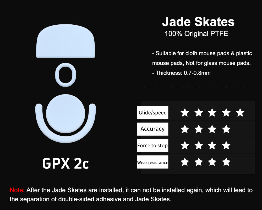 XRaypad Jade Speed Mouse Skates For Logitech PRO X SUPERLIGHT 2C